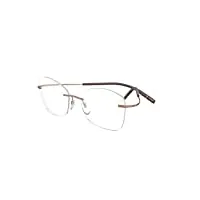 lunettes de vue silhouette tma the icon 5541/iy classic bronze 53/17/140 unisexe