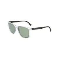 lacoste l882s sunglasses, 317 crystal/khaki, 55 unisex