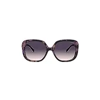 coach lunettes de soleil hc 8292 violet havana/purple pink shaded 56/18/140 femme