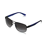 calvin klein ck20319s lunettes de soleil, 001 matte black/cobalt, taille unique unisex