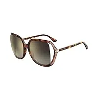 jimmy choo lunettes de soleil tilda/g/s dark havana/brown shaded 60/18/130 femme