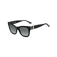jimmy choo lunettes de soleil jan/s black/grey shaded 52/20/145 femme