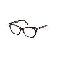 tom ford lunettes de vue ft 5709-b blue block dark havana 54/17/140 femme