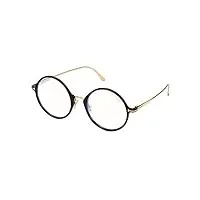 tom ford lunettes de vue ft 5703-b blue block blonde havana 52/21/140 femme