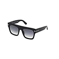 tom ford lunettes de soleil renee ft 0847 shiny black/grey shaded 52/21/140 femme