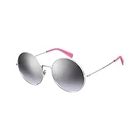 levi's lunettes de soleil lv 1011/s pour femme, argent, 55mm, 20mm