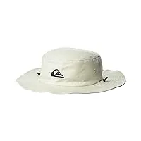 quiksilver bushmaster chapeau cloche avec visière de protection solaire soleil, gris huître x-large homme