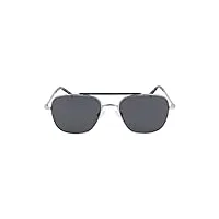 calvin klein ck21104s lunettes de soleil, 014 light gunmetal/charcoal, taille unique unisex