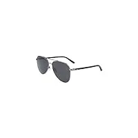 calvin klein ck21306s lunettes de soleil, 008 shiny gunmetal, taille unique unisex