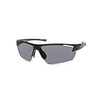 timberland tba9274 homme, lunettes de soleil décontractées au design léger, forme de lentilles rectangulaires, verres polarisés fumés, noir brillant, 74
