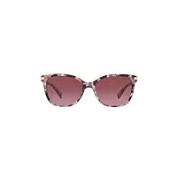 coach sunglasses purple tortoise frame, burgundy gradient lenses, 57mm