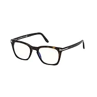 tom ford lunettes de vue ft 5736-b blue block dark havana/blue filter 50/20/145 homme
