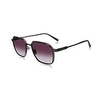 police splc56 sunglasses, nero lucido c/parti palladio lucido, 55 unisex