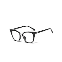 haomao lunettes de vue de yeux de chat sexy lunettes de blocage de la lumière bleue transparente pour femmes et hommes 3
