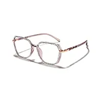 haomao lunettes de blocage de la lumière bleue diamant pour les femmes lunettes de vue en strass pour ordinateur 4