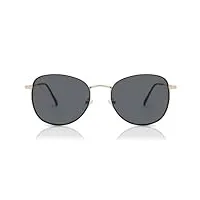 smartbuy collection rowanne ss-924b lunettes de vue ovales à monture complète or rose noir, or rose noir., 55
