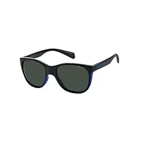 polaroid kids pld 8043/s sunglasses, oy4/m9 black azure, 47 unisex