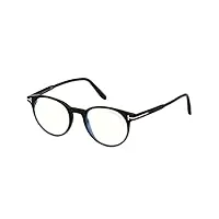 tom ford lunettes de vue ft 5695-b blue block dark havana black/blue filter 47/20/145 homme