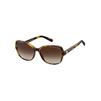 marc jacobs marc 528/s sunglasses, havana gold, 58 unisex