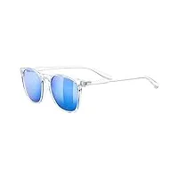 uvex lgl 49 p - lunettes de soleil pour hommes et femmes - polarisées - effet miroir - clear/blue - one size