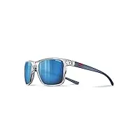 julbo mixte trip lunettes de soleil, blanc transparent/bleu, taille unique eu