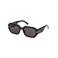 tom ford lunettes de soleil veronique-02 ft 0917 shiny black/grey 55/20/140 femme