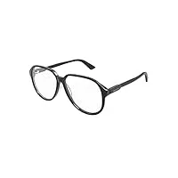 gucci lunettes de vue gg1036o black 58/13/145 homme