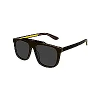 gucci lunettes de soleil gg1039s black/grey 58/16/145 homme