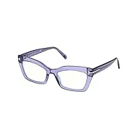 tom ford lunettes de vue ft 5766-b blue block light lilac/blue filter 54/19/140 femme
