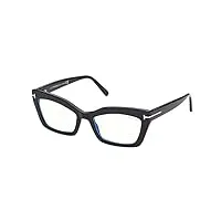 tom ford lunettes de vue ft 5766-b blue block shiny black/blue filter 54/19/140 femme