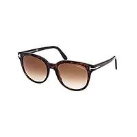 tom ford lunettes de soleil olivia -02 ft 0914 dark havana/brown shaded 54/19/140 femme