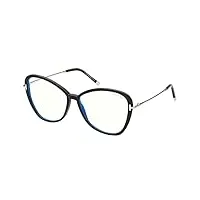 tom ford lunettes de vue ft 5769-b blue block shiny black/blue filter 56/14/140 femme