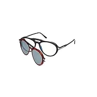 tom ford lunettes de vue ft 5760-b blue filter black/blue filter blue clip-on 55/17/145 homme