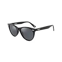 lee coop58,26er lunettes de soleil polarisées emblématiques pour femme avec protection uv - cadeaux glamour pour femme portés toute l'année, monture - noir | lentille - gris, taille unique
