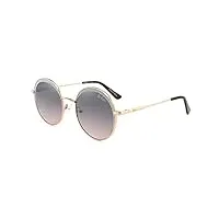lee cooper lunettes de soleil design avec protection uv - cadeaux glamour pour femme portées toute l'année, monture - or | verres - gradient grey, taille unique