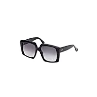 lunettes de soleil max mara logo 6 mm0024 shiny black/smoke shaded 56/17/145 unisexe