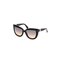 lunettes de soleil max mara emme 6 mm0029 shiny black/smoke shaded 56/18/140 unisexe