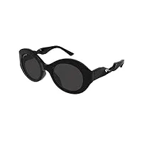 balenciaga lunettes de soleil lunettes de soleil bb0208s 001 femme couleur noir gris taille verres 53 mm