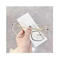 ilifehome lunettes de lecture de mode oversize tr transparent frame charnière À ressort lunettes de vue lecture presbyte pour hommes femmes (color : yellow, size : 1.0x)