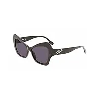 karl lagerfeld kl6076s sunglasses, 001 black, taille unique unisex