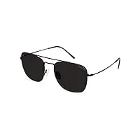 rodenstock lunettes de soleil rétro classique pour homme, noir, 56 cm