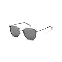 rodenstock lunettes de soleil style icônes pour femme, gris clair, gris foncé, 54