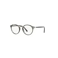 lunettes de vue persol sartoria po 3185v trasparent grey 48/21/145 homme
