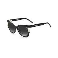 carolina herrera ch 0002/s sunglasses, 807/9o black, 53 unisex