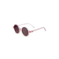 ki et la - woam - lunettes de soleil bébé 0-2 ans norme ce - protection uv - légères - souples - montures soft touch - verres fumés - marque française (0-2 ans, rose fraise)