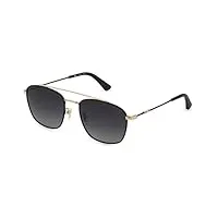 police spl996e sunglasses, oro rose' lucido c/parti nero semilucido, 55 unisex