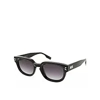 mcq mq0346s-001-50 lunettes de soleil unisexe noir, noir , m
