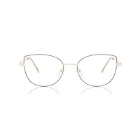 smartbuy collection sammie l119d 53 lunettes de vue pour femme motif œil de chat rose or rose, or rose, 53