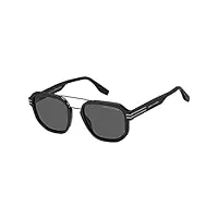 marc jacobs marc 588/s sunglasses, matte black, 53 unisex