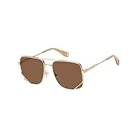 marc jacobs mj 1048/s sunglasses, gold copper, 57 unisex